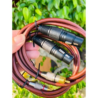Combo 2 dây jack canon đực, cái ra hoa sen, av dây truyền tín hiệu âm thanh siêu hay
