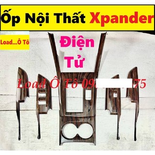 Ốp nội thất vân gỗ xe mitsubishi xpander 2023-2, xpander cross mẫu phanh điện tử có sẵn keo dán 3m