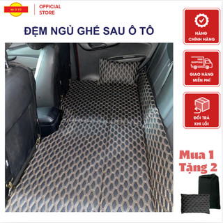 Đệm Ngủ Ghế Sau Mr Ô Tô Chính Hãng - 6 Mảnh Gấp Gọn Da - Bảo Hành 24 Tháng - Lỗi 1 Đổi 1 (NHẬP MÃ REMCDE45K GIẢM GIÁ)