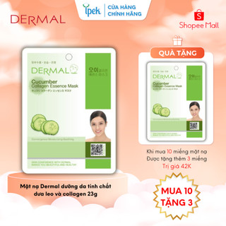 Mặt nạ dưỡng da Dermal Hàn Quốc tinh chất dưa leo 23gram