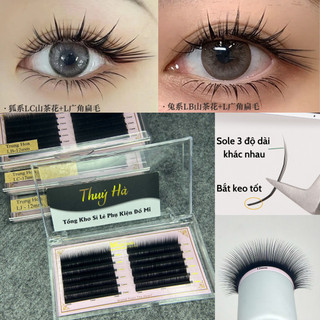 Mi chuẩn Douyin trung hoa (sole 3 độ dài) LJ-LB-LC- dày 0.07 siêu đen, siêu bám keo \ Thúy Hà