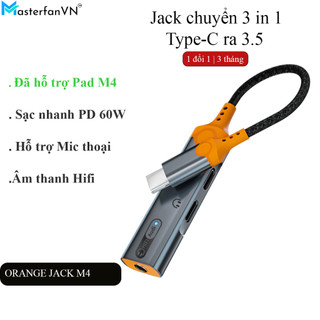 Jack chuyển đổi chia 2 cổng 3.5+type c và type c+type c có sạc nhanh pd 3.0 60w mic cực ngon