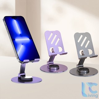 Giá Đỡ Điện Thoại Di Động Living C, Để Bàn Bằng Hợp Kim Nhôm, Xoay 360, Có Thể Gập Lại Gọn Gàng