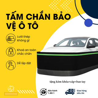 Quây nỉ cao cấp chân inox phản quang chống chuột ô tô bảo vệ khoang động cơ, chống trầy xước xe hơi