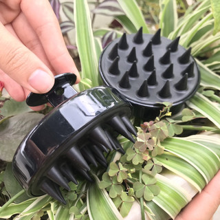 Lược gội đầu massage Cool green - dụng cụ mát xa da đầu