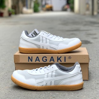 Giày cầu lông - bóng chuyền nam nữ giá rẻ Nagaki Ashiato Trắng