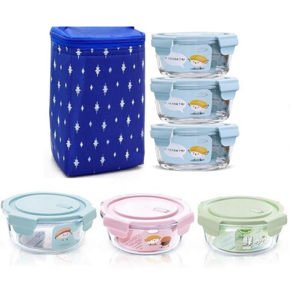 [Quà Tặng Không Bán] Combo 2 Thố Thủy Tinh Tròn