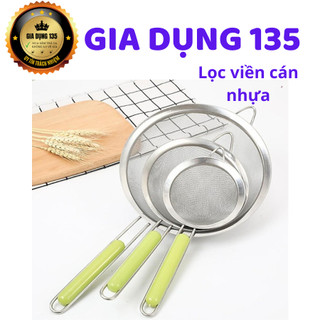 Rây lọc viền inox cán xanh lọc bột cháo nước ép thức ăn dặm cho bé cao cấp