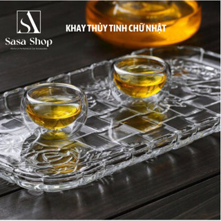 Khay thủy tinh chữ nhật
