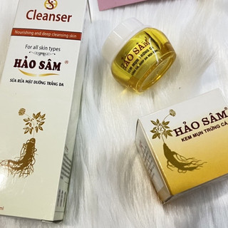 Combo kem hảo sâm mụn, thâm 15g + sữa rửa mặt 100ml