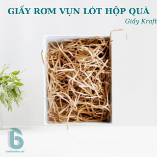 Giấy rơm, giấy vụn lót quà màu giấy kraft - baobionline