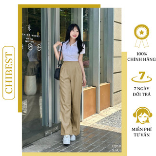 Quần tây suông dây kéo hông chibest lqd31