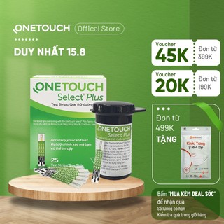 Que thử đường huyết OneTouch Select Plus 25 que/hộp