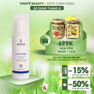 Gel rửa mặt sạch sâu kháng khuẩn cho da dầu, mụn Image Clearcell Salicylic Gel Cleanser 177ml