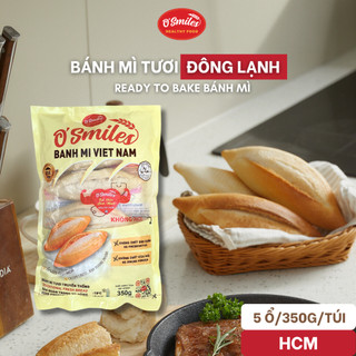 [HCM] Bánh Mì Tươi Đông Lạnh O'Smiles 350g/túi/5 ổ OSmiles