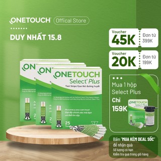 Combo 3 que thử đường huyết onetouch select plus b/25