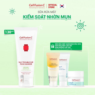 Sữa Rửa Mặt Kiểm Soát Nhờn Mụn Cell Fusion C Daily Trouble Care Foam Cleanser (130ml)
