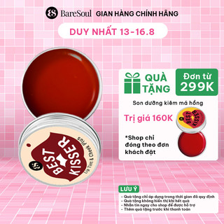 Son dưỡng có màu kiêm má hồng giúp làm hồng môi và má tự nhiên BareSoul Lip Tint & Cheek Plus (Đỏ/Cam/Hồng) 10g