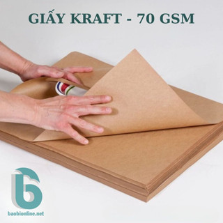1000 tờ khổ a4 giấy xi măng giấy kraft khổ định lượng 70gsm - baobionline