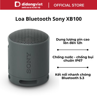 Loa Bluetooth Sony XB100 | Dung lượng pin 16h - Kháng nước IP67 - Kết nối Bluetooth 5.3 | Bảo hành 12 tháng