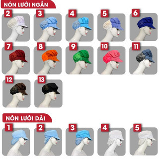 Nón vải lưới trùm tóc công nhân thực phẩm, thủy sản - Mũ trùm tóc y tế, bảo hộ trong phòng sạch