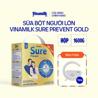 Sữa bột cho người lớn tuổi Vinamilk Sure Prevent 1600g - Hộp giấy