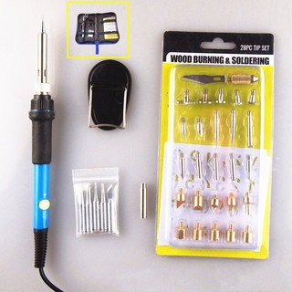 Bộ mỏ hàn khắc gỗ 37 chi tiết dùng chế tác thủ công mỹ nghệ