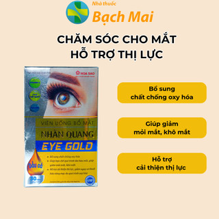 Bổ Mắt Nhãn Quang Eye Gold Giúp Tăng Thị Lực Giảm Mỏi Mắt Khô Mắt Cho Người Già và Trẻ Nhỏ