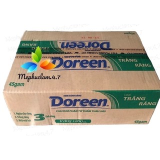 [1 thùng] Kem đánh răng Doreen 120 hộp (45gr/1 hộp)
