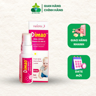 (Chính Hãng + Tặng Quà) Dimao - Vitamin D3 400UI dạng xịt - Tăng Cường Hấp Thu Canxi