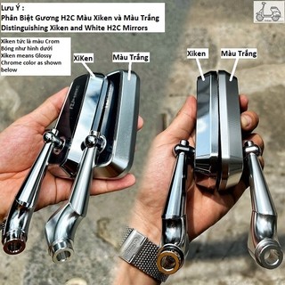 Gương H2C Cho Xe Máy [ Gương Trái ]