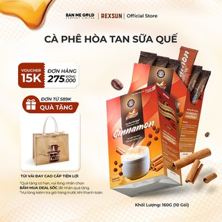 Cà Phê Sữa Quế Hoà Tan - Instant Delight Cinnamon – Hộp 160gr (10 Gói) - Cafe Hòa Tan Chính Hãng Ban Me Gold - REXSUN
