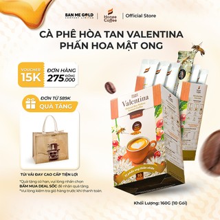 Cà Phê Valentina Phấn Hoa Mật Ong - Instant Delight (160g) Cafe Phấn Ong Tự Nhiên Chính Hãng Ban Me Gold - Honee Coffee