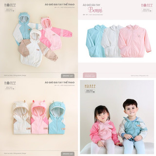 (Nhùn nhùn)Áo khoác gió Hrnee 2 lớp có mũ