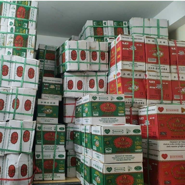   GIÁ SỈ  Thùng 12 gói trà thái xanh  thái đỏ - nguyên liệu nấu trà sữa 