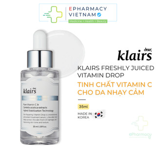 Serum KLAIRS Vitamin C Freshly Juiced Vitamin Drop Hỗ Trợ Mờ Thâm Trắng Da 35ml