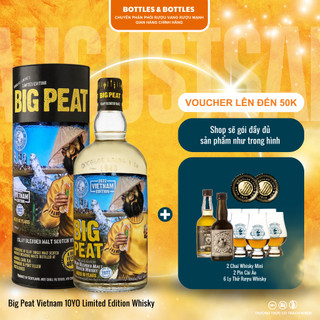 Rượu big peat 10 tuổi islay whisky phiên bản việt nam - 700ml - 46%
