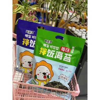 Rong biển rắc cơm nội địa Trung Sư Bịch Siêu To Khổng Lồ 128gr (bịch có 10 gói nhỏ) ăn liền date t5/2025