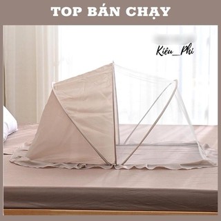 Màn chụp tự bung cho bé - mùng chụp tự bung cho bé sơ sinh, nhỏ, lớn gấp gọn chống muỗi che sáng kho Kiều Phi