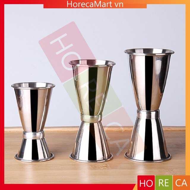 Ly đong 2 đầu [inox 304] 15-30cc /30-45cc /30-60cc - Ly đong định lượng, pha chế jigger