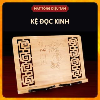 Kệ đọc kinh Sách, Giá Đỡ Đọc Sách Bằng Gỗ Tre Hoàn Toàn Tự Nhiên size Kệ 29x39cm