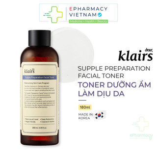 Toner KLAIRS Supple Preparation Facial Dưỡng Ẩm 180ml