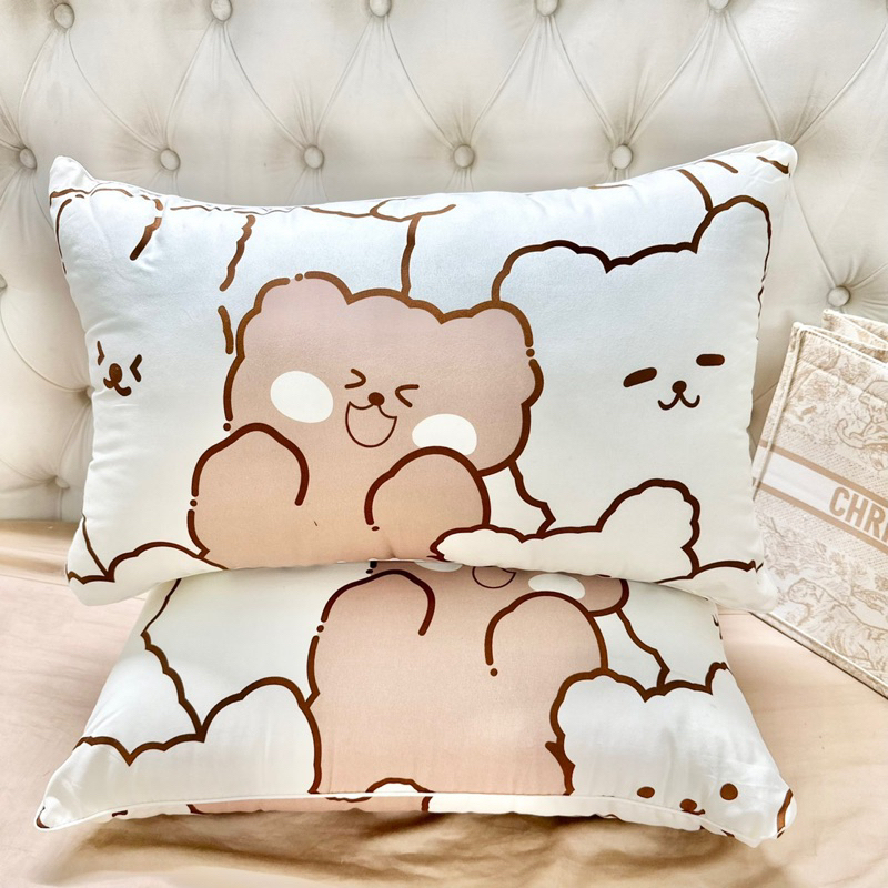 Vỏ Gối Đầu Cotton Đũi 45x65cm vỏ gối thấm hút mồ hôi tốt_NTB DECOR