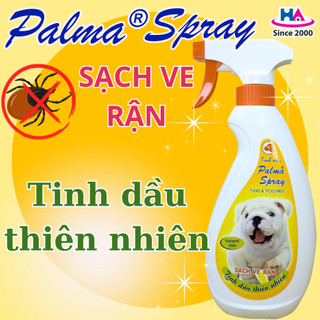 Sạch ve rận - Palma Spray 300ml - Tinh dầu thiên nhiên, an toàn, hiệu quả