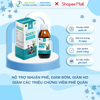 Siro Giảm Ho Bổ Phổi NASAKI Hỗ Trợ Giảm Đờm, Giảm Họ Khó Chịu, Ngứa Họng Vào Ban Đêm, Làm Dịu Cổ Họng - 120ml/lọ