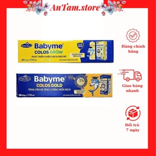 Sữa bột pha sẵn Babyme Colos Gold, Babyme Colos Grow hộp 110ml