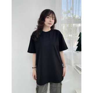  Áo thun trơn unisex form rộng ATT01 vải cotton thoáng mát cổ tròn in basic Calem Club 