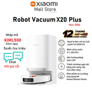 Robot hút bụi lau nhà Xiaomi Robot Vacuum X20 Plus ( Xiaomi X20+ ) - Hàng chính hãng