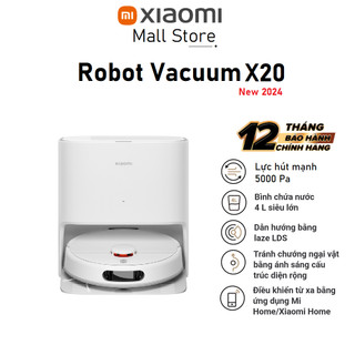 Robot hút bụi lau nhà Xiaomi Robot Vacuum X20 - Hàng chính hãng