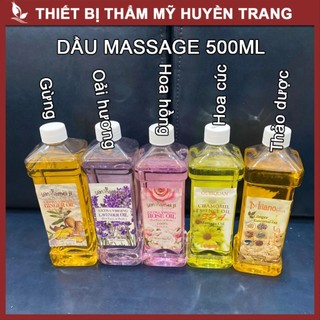 Dầu Mát Xa Body Gừng, Hoa Hồng, Hoa Cúc, Hoa Lavender... Thơm Dịu Nhẹ, Masage Trơn Tay